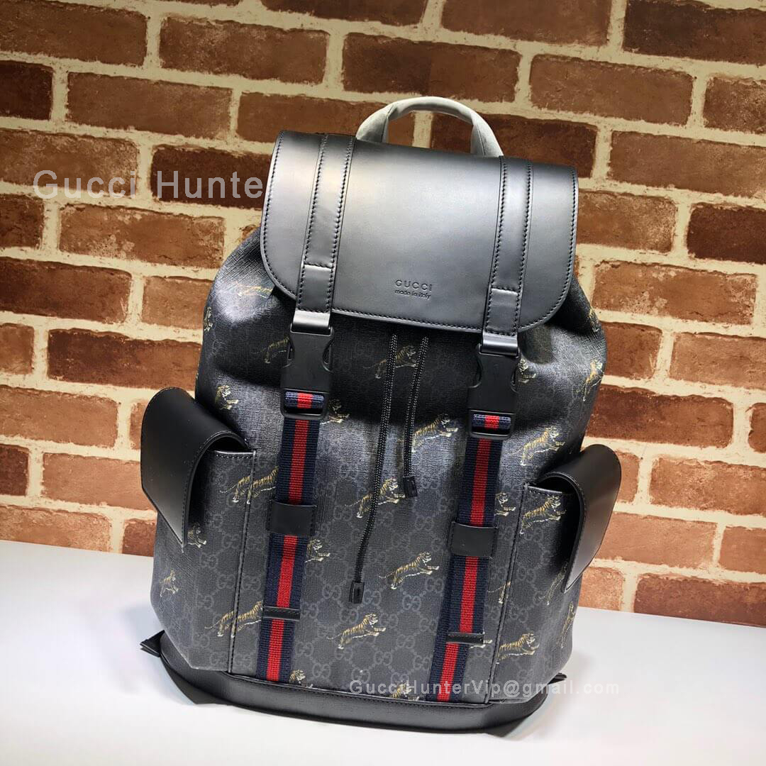 Gucci Bestiary Backpack With Tigers 495563